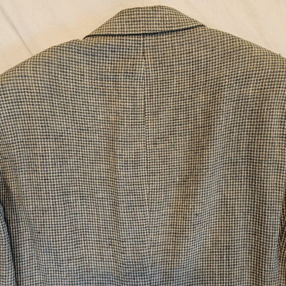 Towncraft Men's Vintage Houndstooth Sport Coat Blazer Suit Jacket 100% Silk 40S - Picture 4 of 8